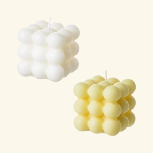 Design Collection | Bubble Candles | White + Yellow